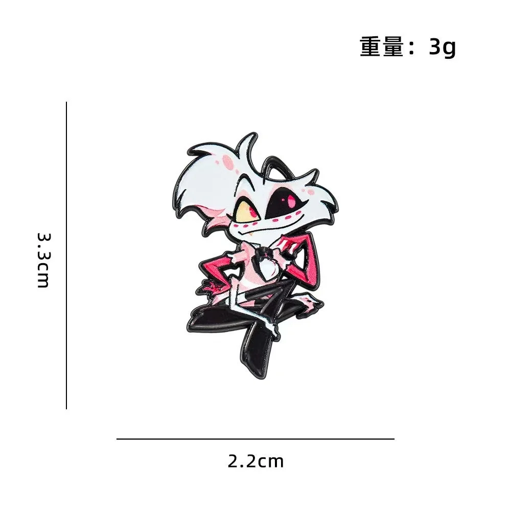 4pcs Anime Cute Character Brooch Individuality Enamel Pin Backpack Clothing Jewelry Metal Badge Accessories Gift