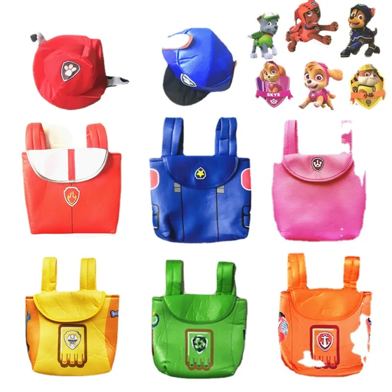 2024 Paw Patrol Kids Halloween Cosplay Skye Chase Backpack Show Accessories Kindergarten Activities Party Surprise Gift for Kids