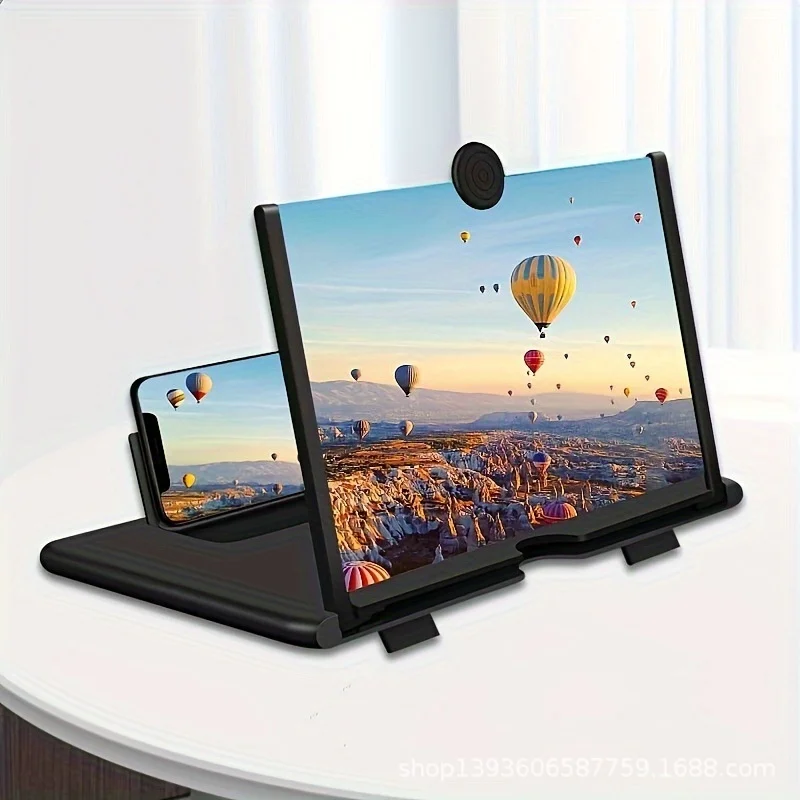 Mobile Phone Screen Enlarger HD Magnifying Viewer With Eye Protection Radiation Proof Design Foldable Bracket For TV/Video