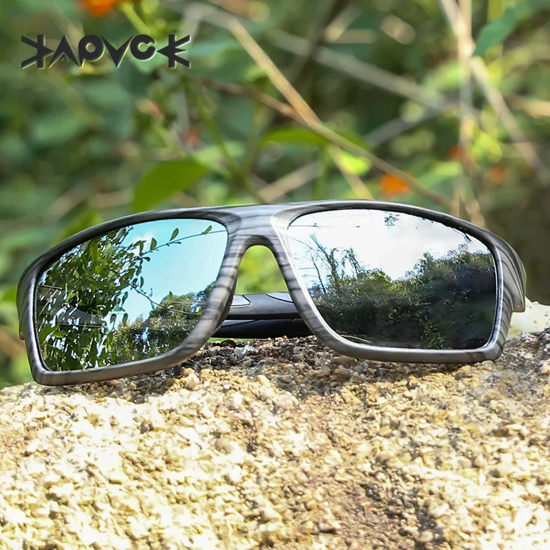KAPVOE Outdoor Polarisierte Angelbrille Strand Essentials Rennrad Radfahren UV400 MTB Sonnenbrille Fahrrad Sport Fahren Brillen