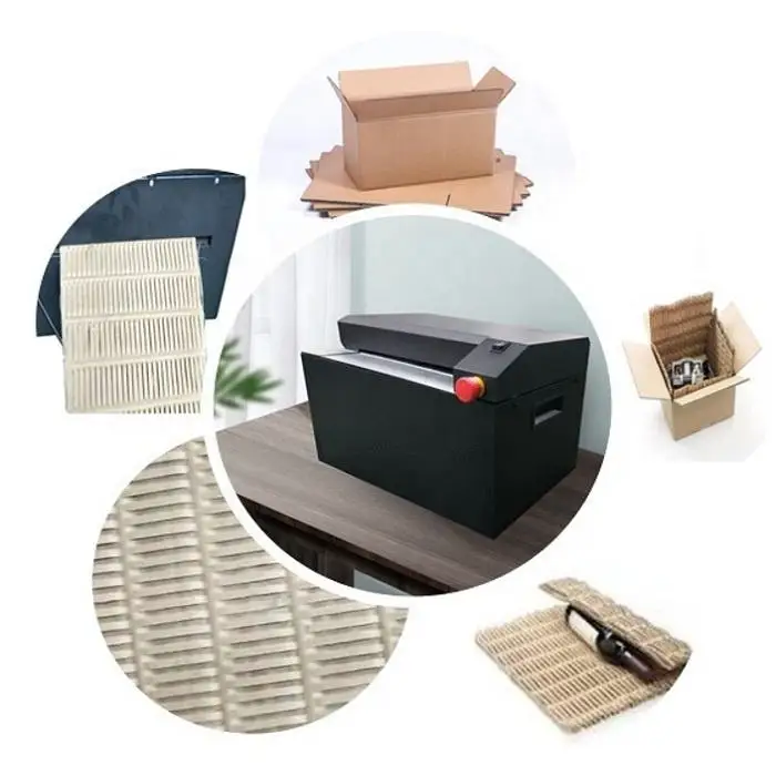 Light-duty Cardboard Shredder Tabletop Perforator with Adjustable Scale Recycle Cardboard Into Eco-Friendly Packaging Material