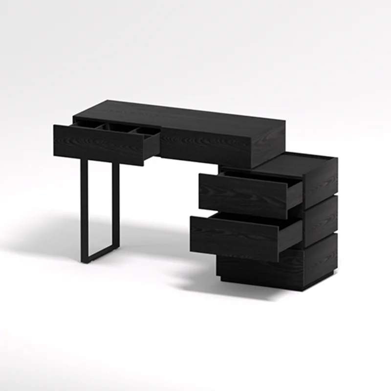 

m Multifunctional Italian Dressing Table Minimalist Black Mirror Drawer Dressing Table Design Luxury m