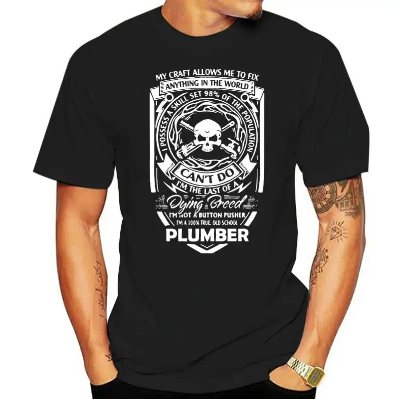 Men T Shirt  I m a 100% true old school plumber  Women t-shirt