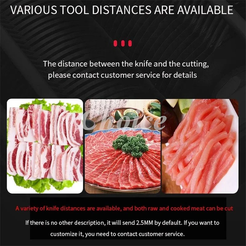 Commercial Beef Pork Slicing Machine Stainless Steel Automatic Fresh Meat Slicer Cutter Machine