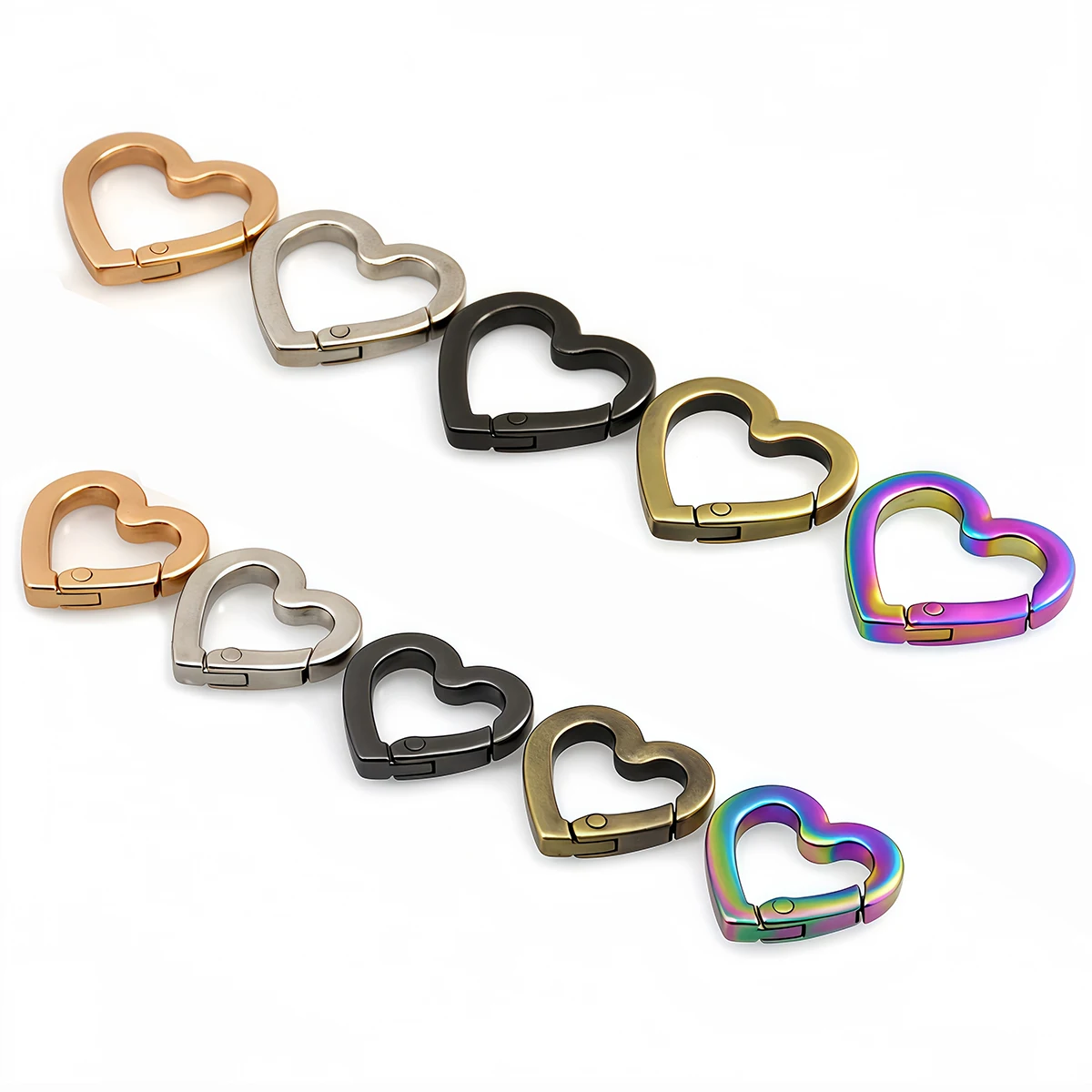 3Pcs Metal Heart Sh…