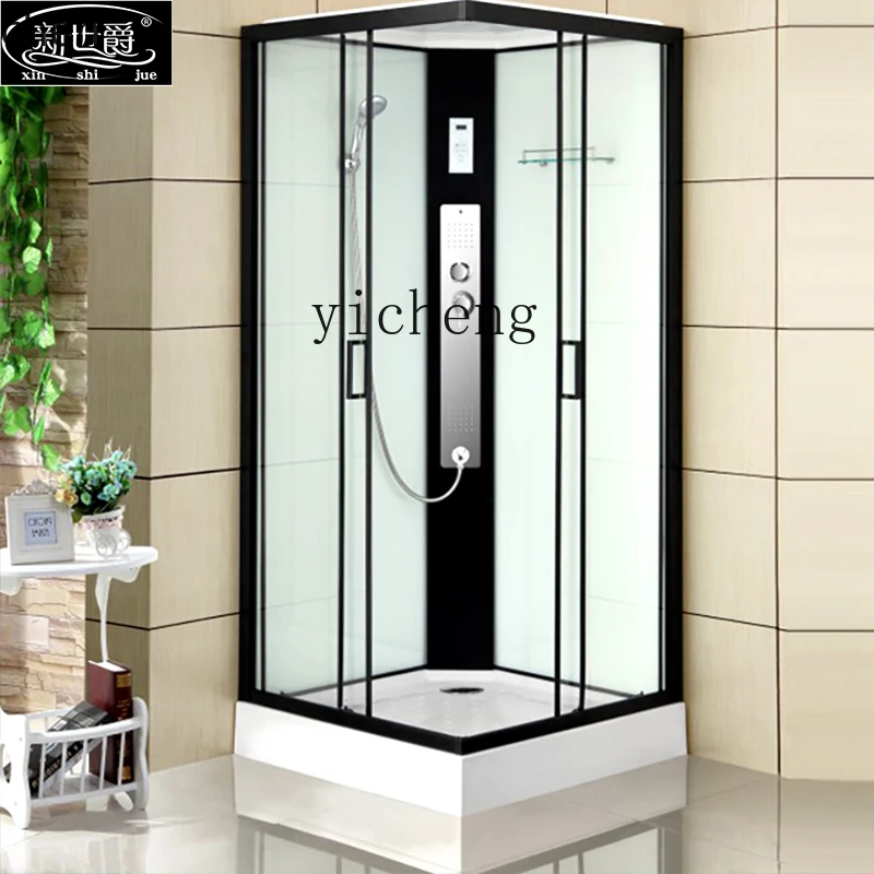 HXL integrated shower room, household integrated bathroom, wet and dry separation glass partition, small apartment bathroom