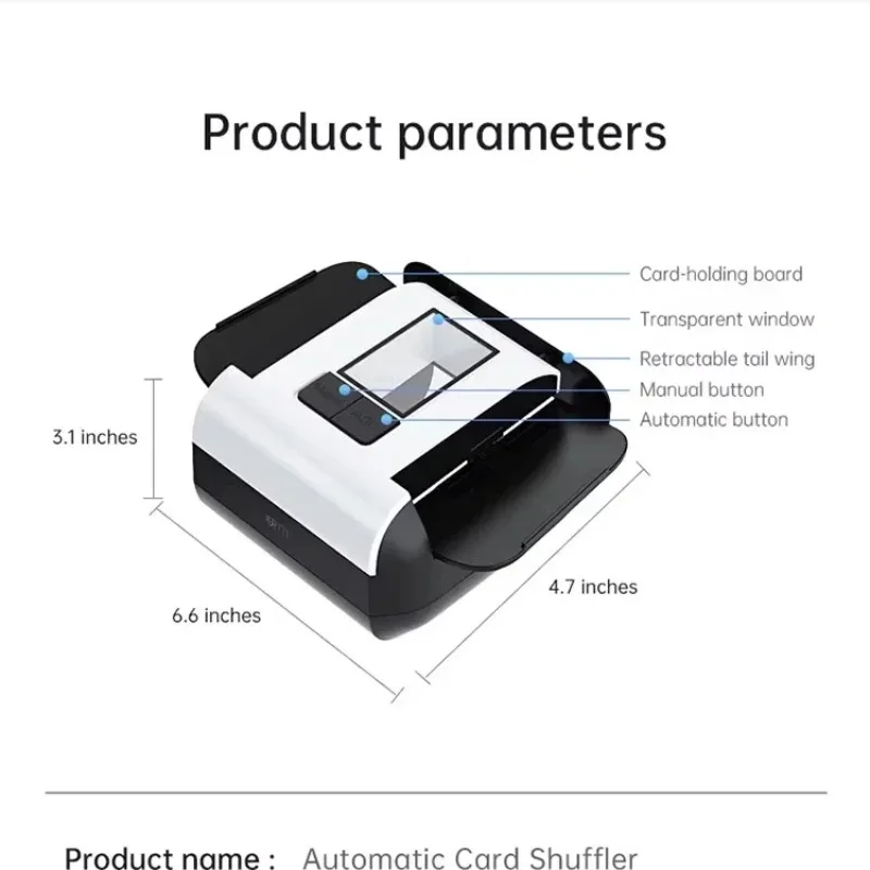 Newly Upgraded Smart Automatic Poker Card Dealer 360 Rotating Universal Anti-Cheating Playing Card Dealing Tool Poker