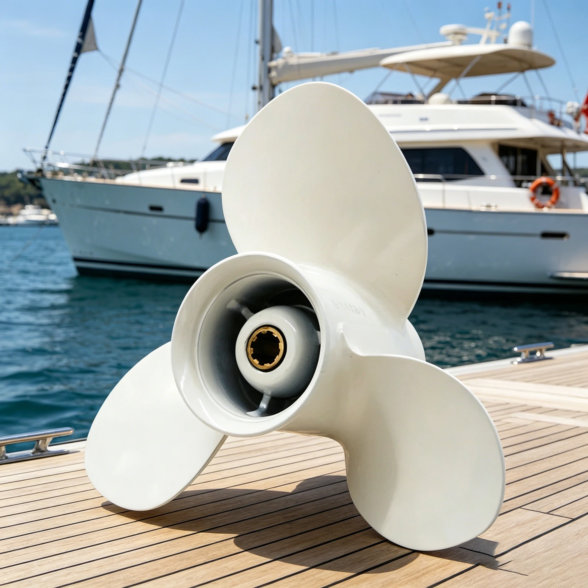 Propeller 9 1/4*8 For Yamaha 9.9 HP-20HP 8 Tooth Spline 63V-45947-00-EL Boat engine part