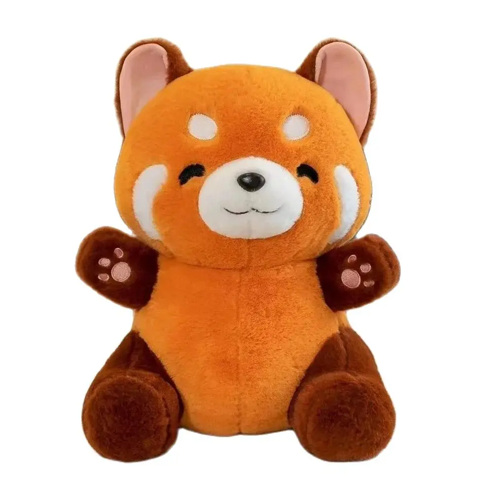 

23CM Cute Cartoon Small Raccoon Plush Toy Sitting Brown Soft Soothing Animal Doll To Give Children Birthday Christmas Gifts