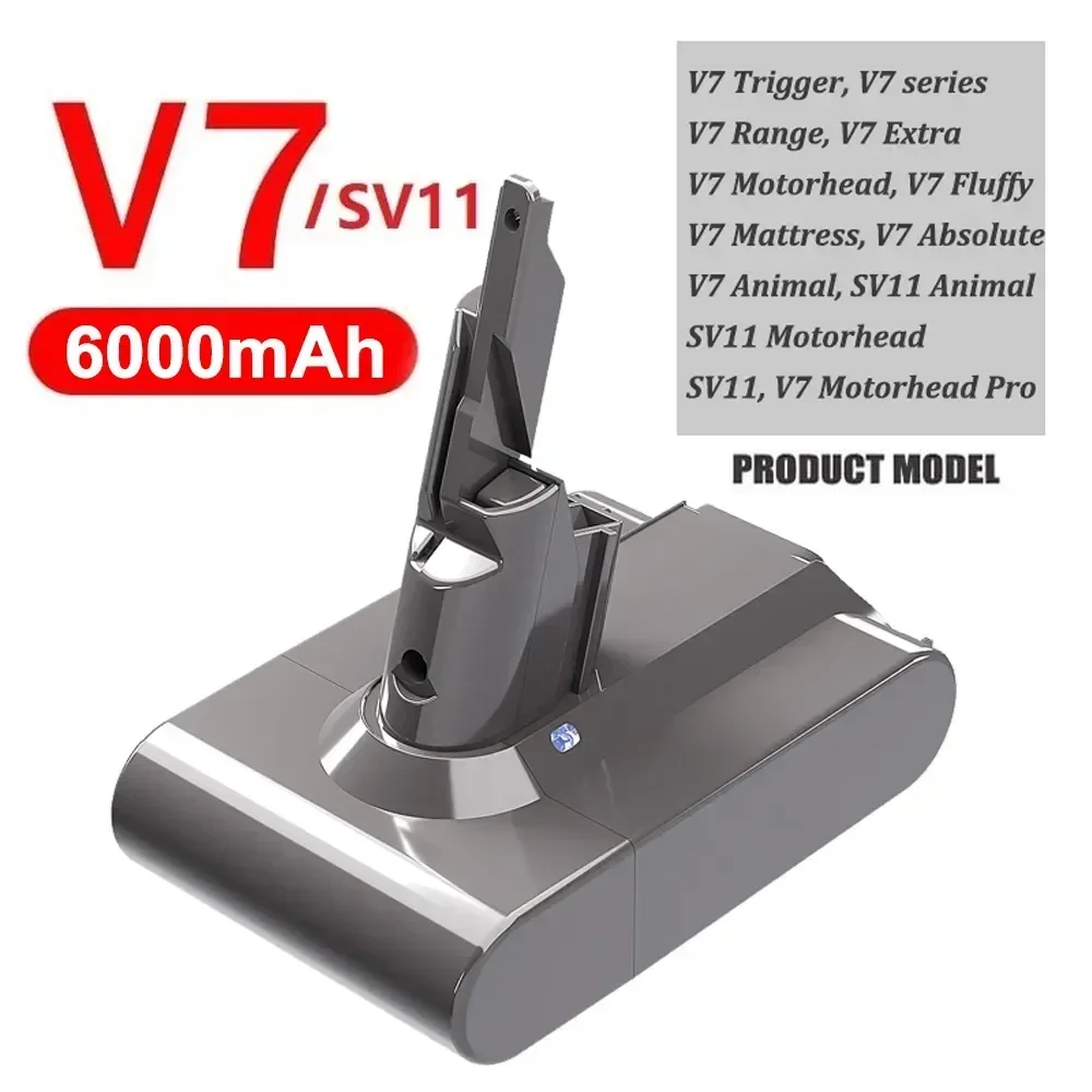21.6V Accu voor Dyson alle series 12800mAh V6 V7 V8 V10 vervangende accu DC62 SV10 SV11 SV12 snoerloze stofzuiger handstofzuiger