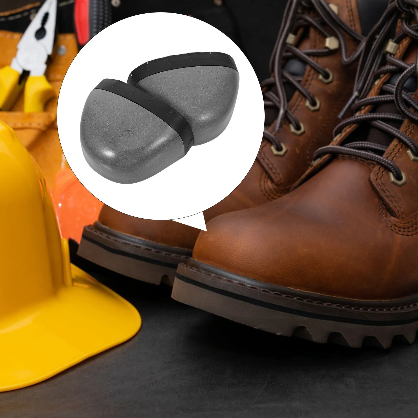 

1Pair Steel Toe Caps Anti Smash Puncture Electrostatic Protection High Compression Resistance Work Boot Toe Protector Safety