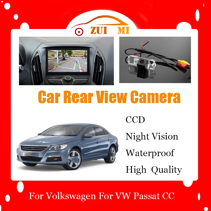 

Car Reverse Rear View Camera For Volkswagen For VW Passat CC 2008~2014 CCD Full HD Night Vision Backup Parking Camera Waterproof
