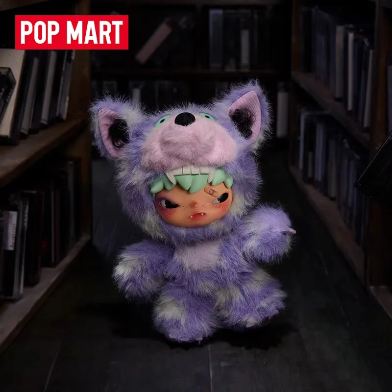 POP MART Hirono After Dark Mist Walker Serie Plüschpuppe Anhänger Trendige Mystery Box Anime Actionfigur Blind Box Spielzeugmodell