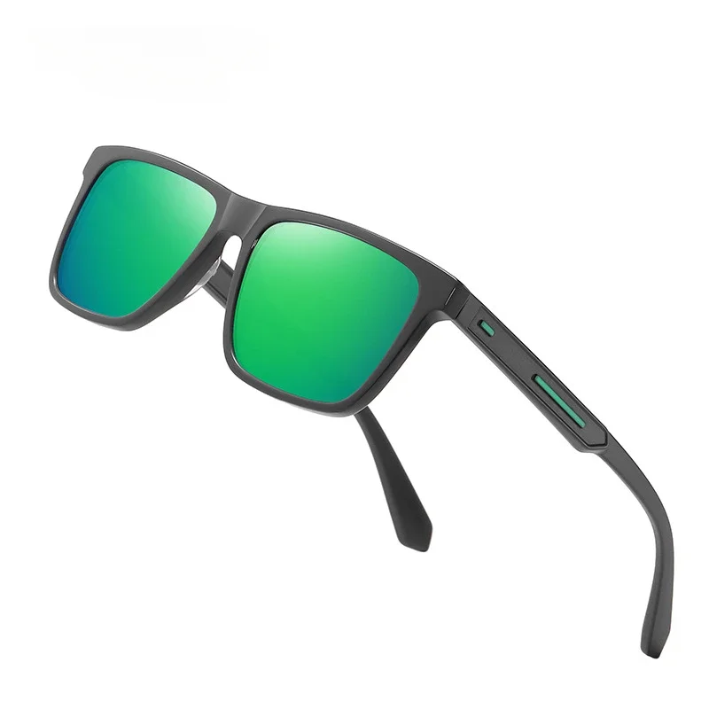 9105 Gafas de sol verdes Gafas de sol polarizadas de alta calidad para hombres Gafas de sol coloridas ópticas progresivas personalizadas para miopía Hipermetropía