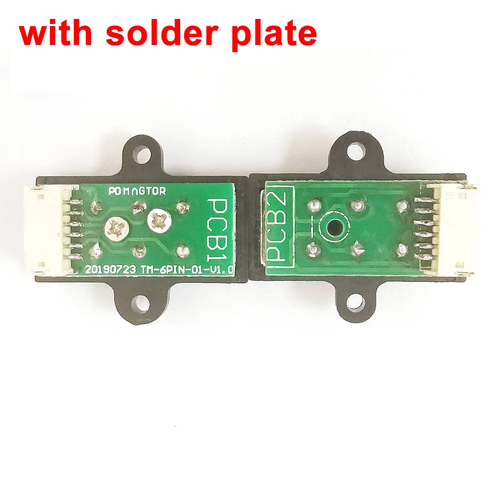 

6P High Current With Solder Plate Spring Loaded DC Magnetic Pogo Pin connector PCB Solder Male Female Probe With mounting holes