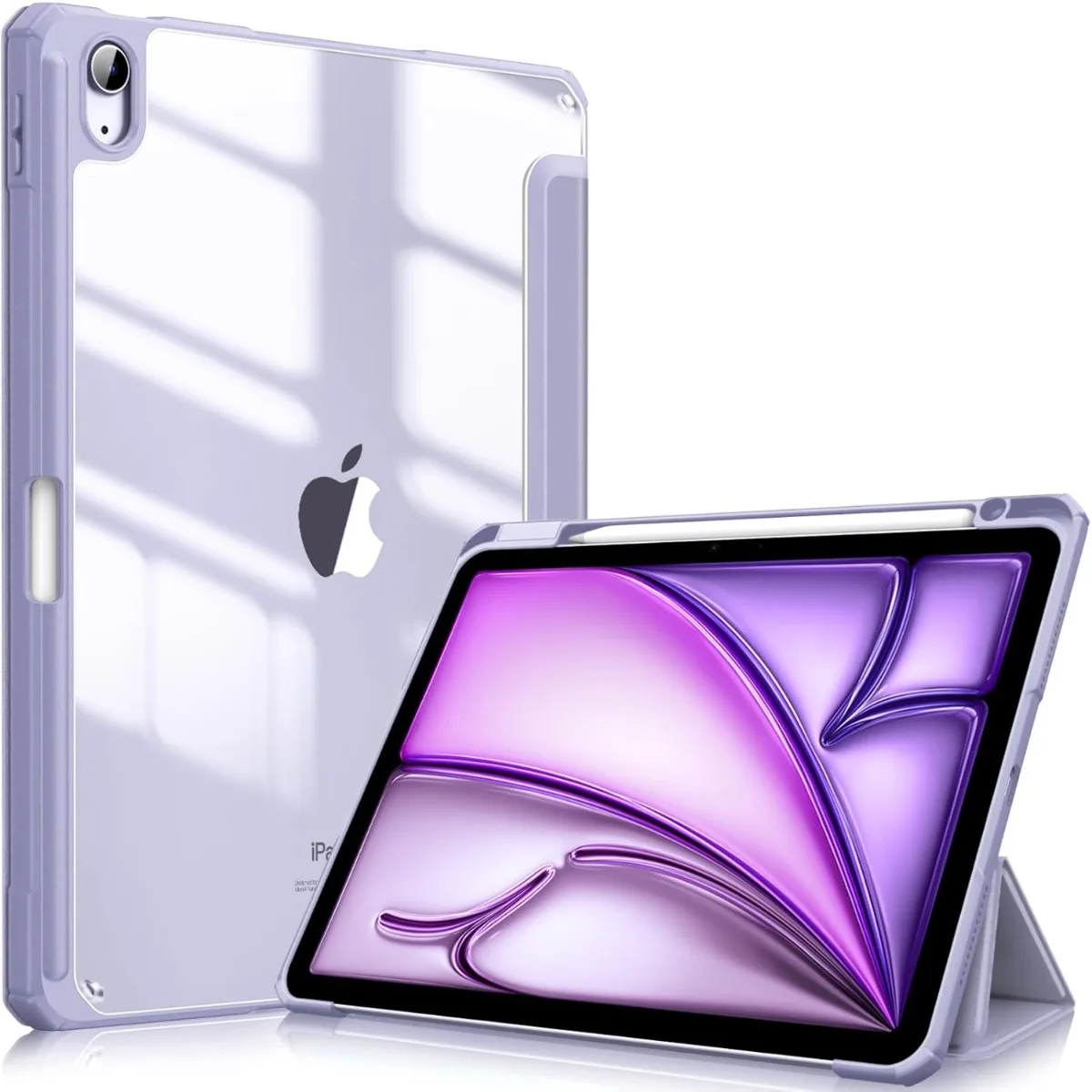

Case for IPad Air 11-inch M3 (2025) / M2 (2024), IPad Air 5th (2022) / 4th Generation (2020) 10.9 Inch - Cover with Clear Back