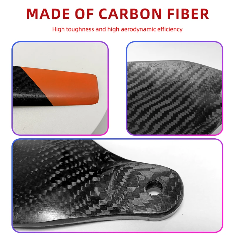 For DJI T30 Agras Carbon Fiber Propellers 12psc/Set Durable & Lightweight 3820CW/CCW Propeller