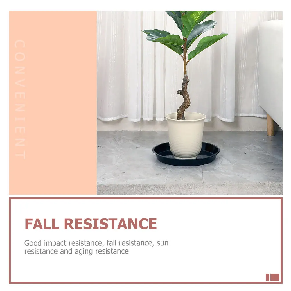 

10Pcs Flowerpot Bases Plastic Flat Bottom Durable Water Tray for Plant Pots Balcony Garden Indoor Outdoor Use Flowerpot Bases