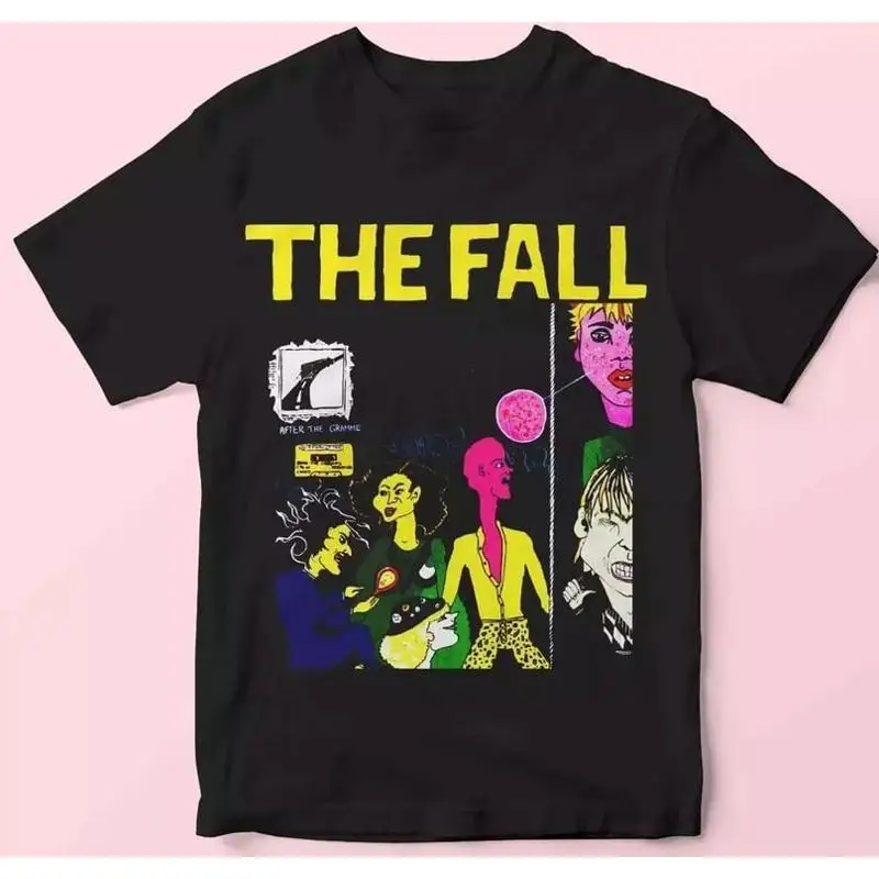 Новая футболка The Fall Band Grotesque Mark E Smith, классическая черная мужская футболка S 5XL HP21 Новая футболка The Fall Band Grotesque Mark E Smith, классическая черная мужская футболка S 5XL HP21