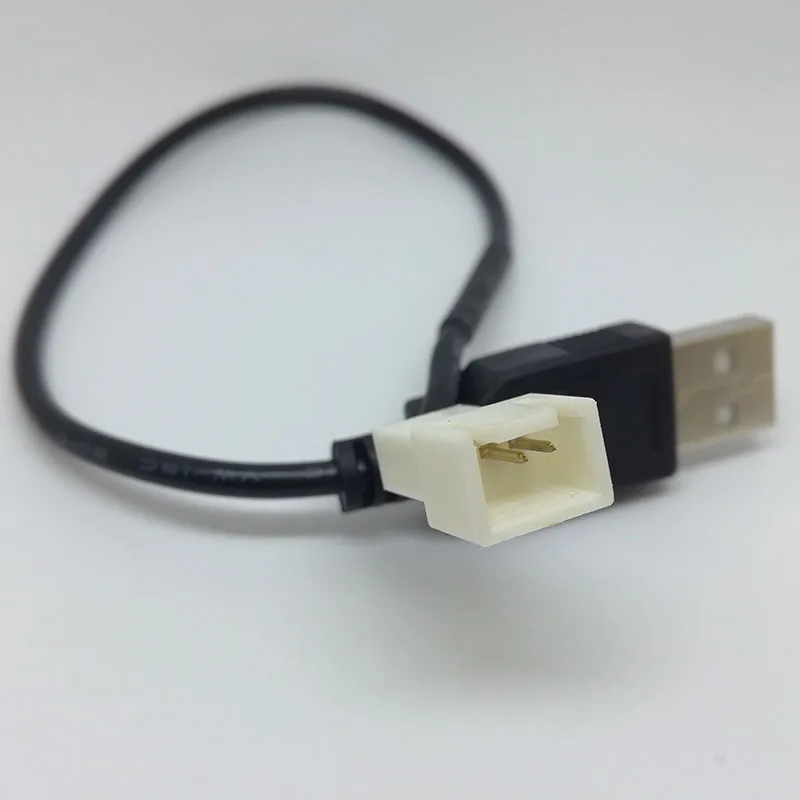 USB A Male To Fan 2pin 3-Pin 3pin Adapter Cable for 5V