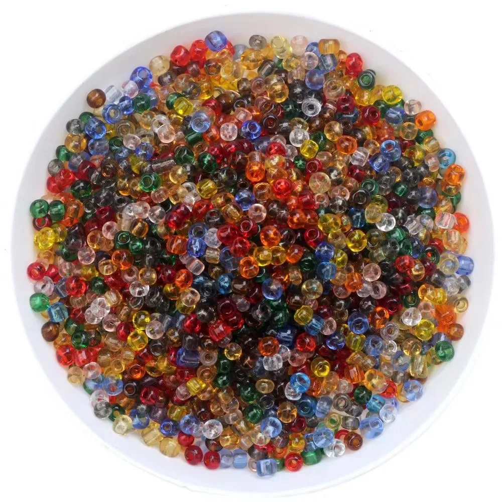 25 جرام/وحدة 2 مللي متر سحر التشيكية شفافة بريق الزجاج البذور الخرز سوار ذاتي الصنع قلادة لصنع المجوهرات النتائج اكسسوارات #4