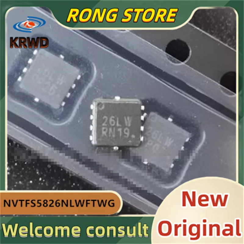 10PCS 26LW New and original NVTFS5826NLWFTWG NVTFS5826 DFN33