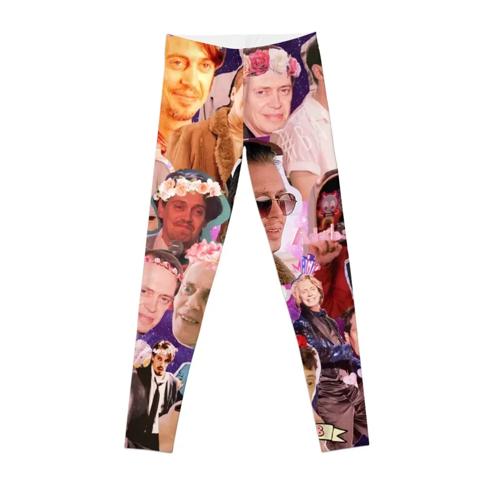 Steve Buscemi Galaxy Collage Leggings sporty woman push up Sports female Womens Leggings