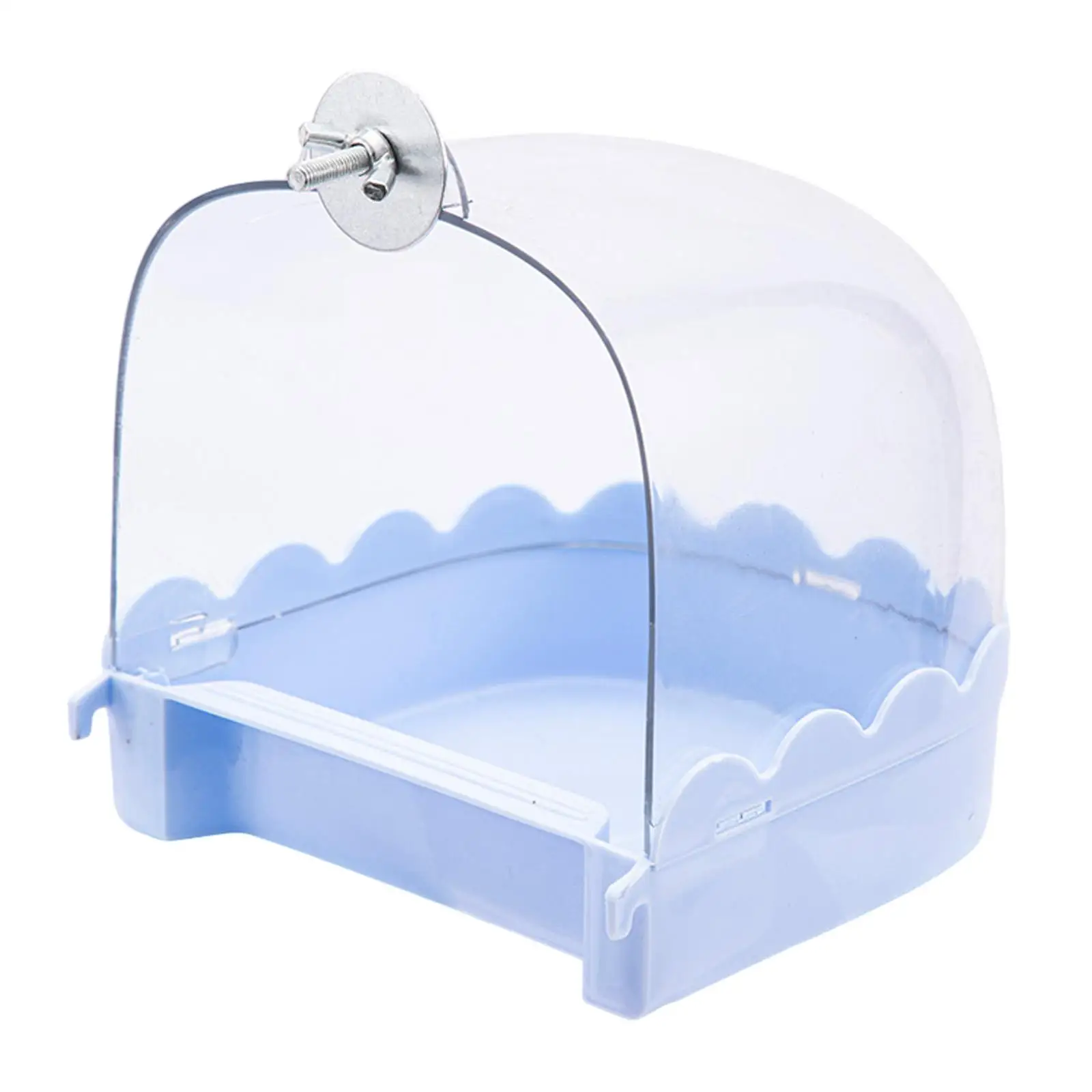 Bird Bath No Leaks Birdcage Bird Bathtub Bird Shower Box Parrot Bathing Tub for Parakeets Parrots Lovebirds Budgerigar Budgie