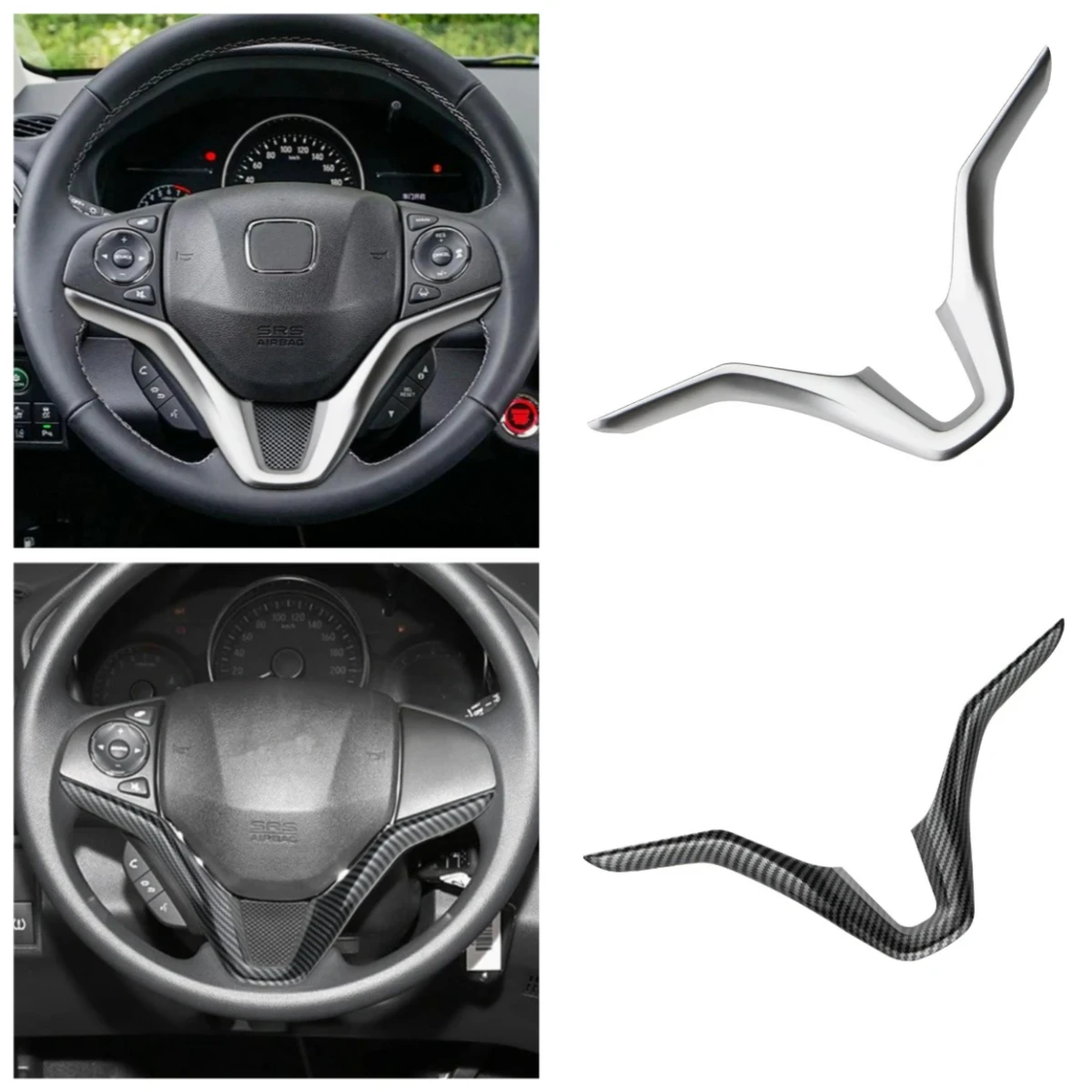 

Декоративная наклейка на руль для Honda Fit 2018 2019 City 2014-2019 HRV 2016-2019 Vezel 2014-2019, аксессуары
