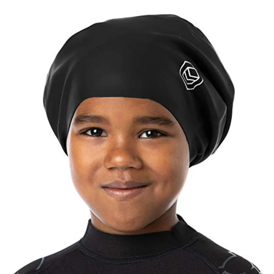 

JR - Large Swimming Cap for - Designed for Long Hair, Dreadlocks, Weaves, Hair Extensions, Braids, Curls and Afros - Silicone
