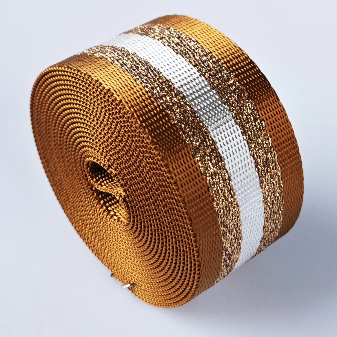 3 Yard 1,5 inch/3,80 cm Lurex Strip Jacquard Nylon Webbing Band voor Handtas DIY knutselen