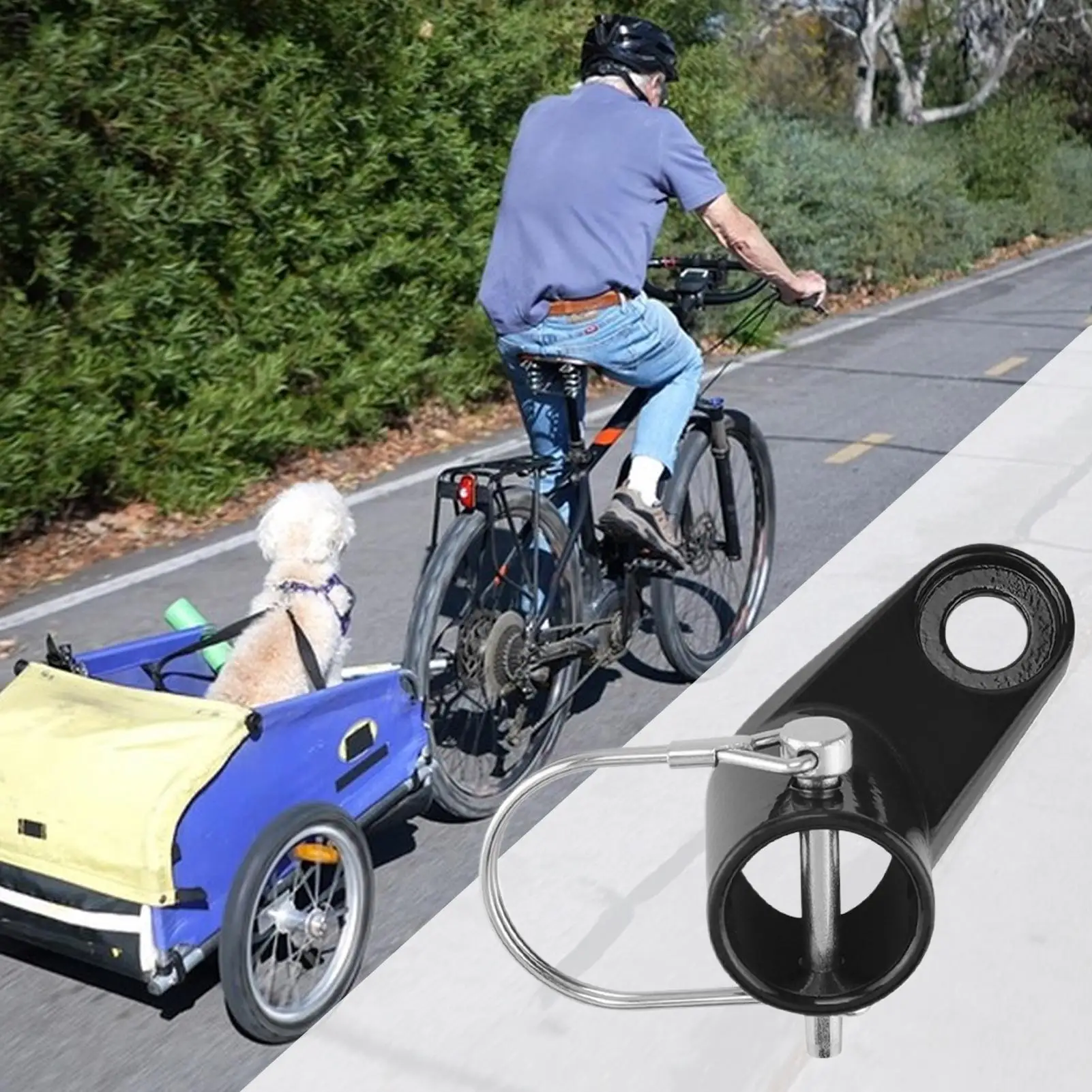 

Насадка для велосипедного прицепа, детали для велосипедного прицепа, быстросъемная амортизирующая сверхмощная насадка для кемпинга, пешего туризма, дорожного прицепа