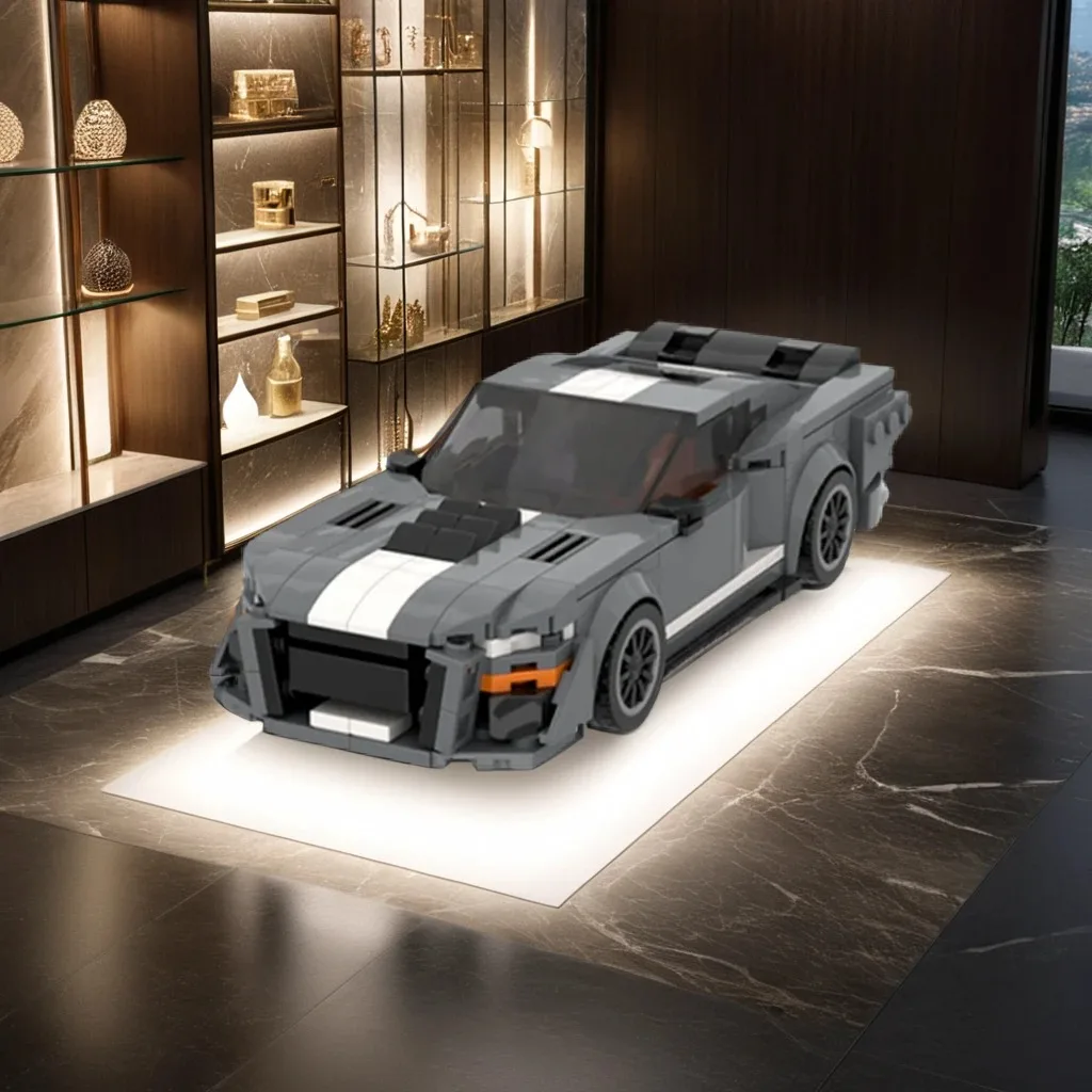 

419PCS Speed Champions Forder Mustanger Shelbyer GT500 MOC Education Model Building diy Blocks Birthday Toys Gift