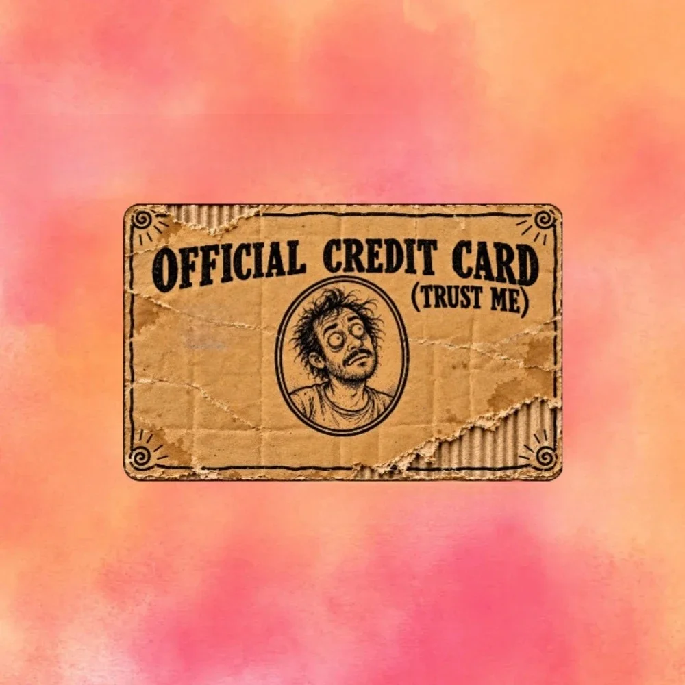 New Trust Me Credit Card Stickers Waterproof Bus Subway Card Multiple Types of Stickers Decorative Accessories Self-adhesive