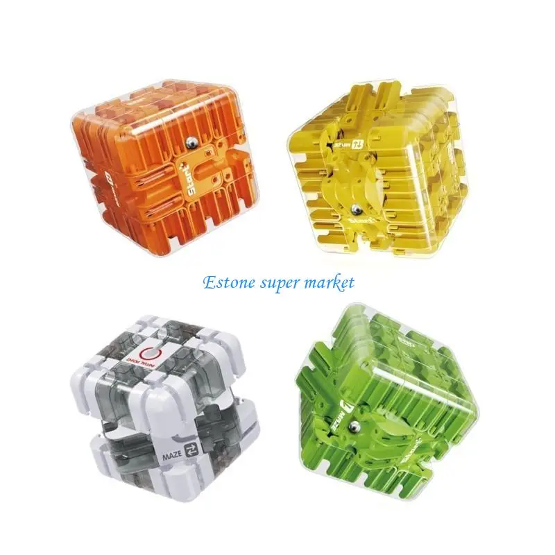 

090B 3d Puzzle Toy Hand Eye Coordination 3x3 Maze Ball Cube Puzzle Toy With Moderate Difficulty For Various Age Adult Kids