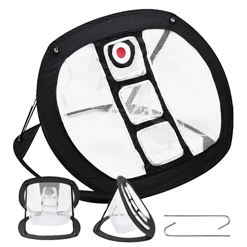 

1pcs Portable Golf Practice Net Golf Chipping Net Swing Trainer Pop UP Indoor Outdoor Chipping Pitching Cages Mats Gadgets