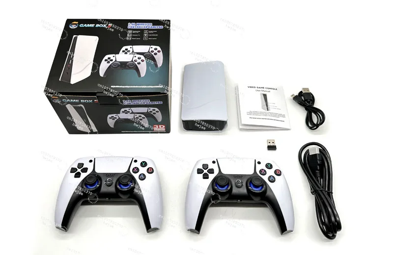 P5 PLUS wireless 2.4G high definition arcade PSP family 4K TV mini game console PS5 controller