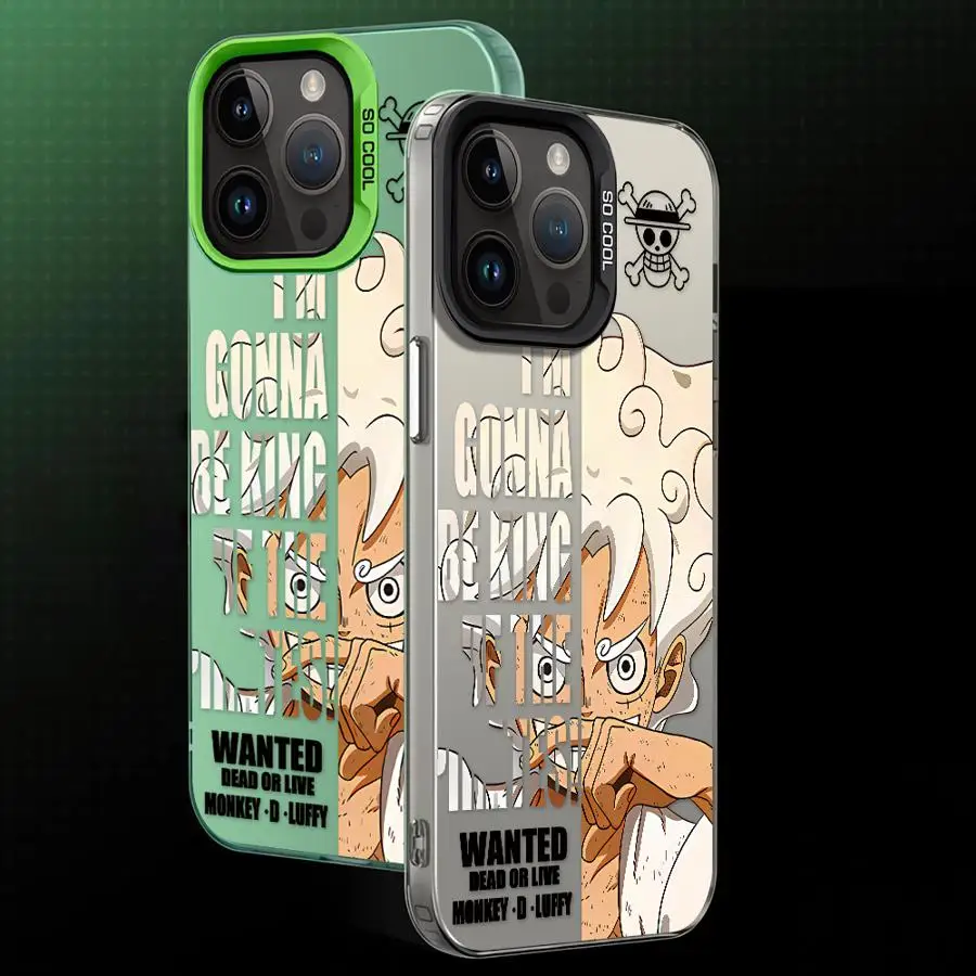 Casing Ponsel untuk iPhone 17 16e 11 12 13 Pro Max 14 15 16 Plus Soft Shell Ones Pieces Anime