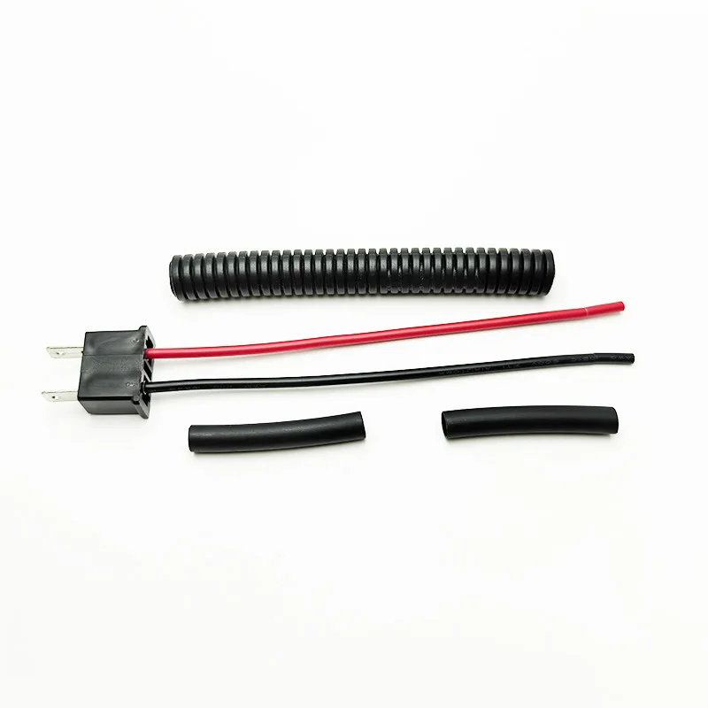 2Pcs H7 Male Car Headlight Socket Extension Cable Adapter Connector Wiring Harness Bulb Holder Plug Retrofit Conversion Line