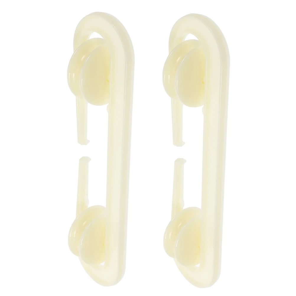 

2 Pcs Clothesline Separator Spreader Pulley Laundry Spacer Wheel Plastic Drying Rope