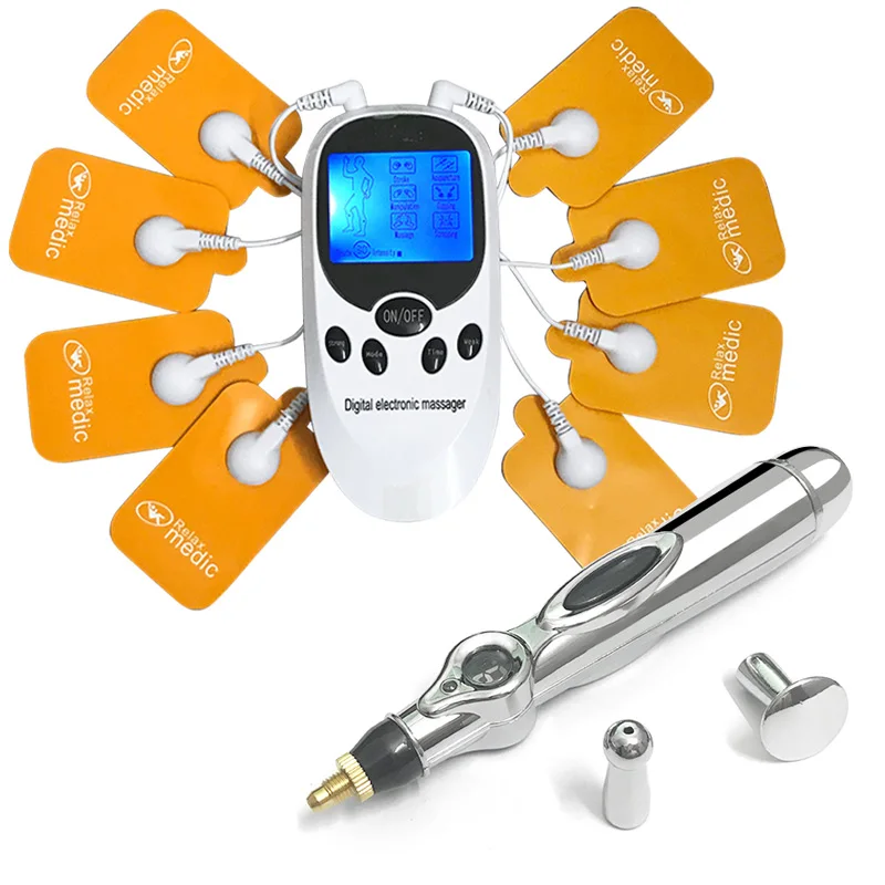 

EMS Muscle Machine Body Massager Relaxation Treatments Tennis Acupuncture Pen Massage Tens Fisioterapia Muscle Electrostimulator