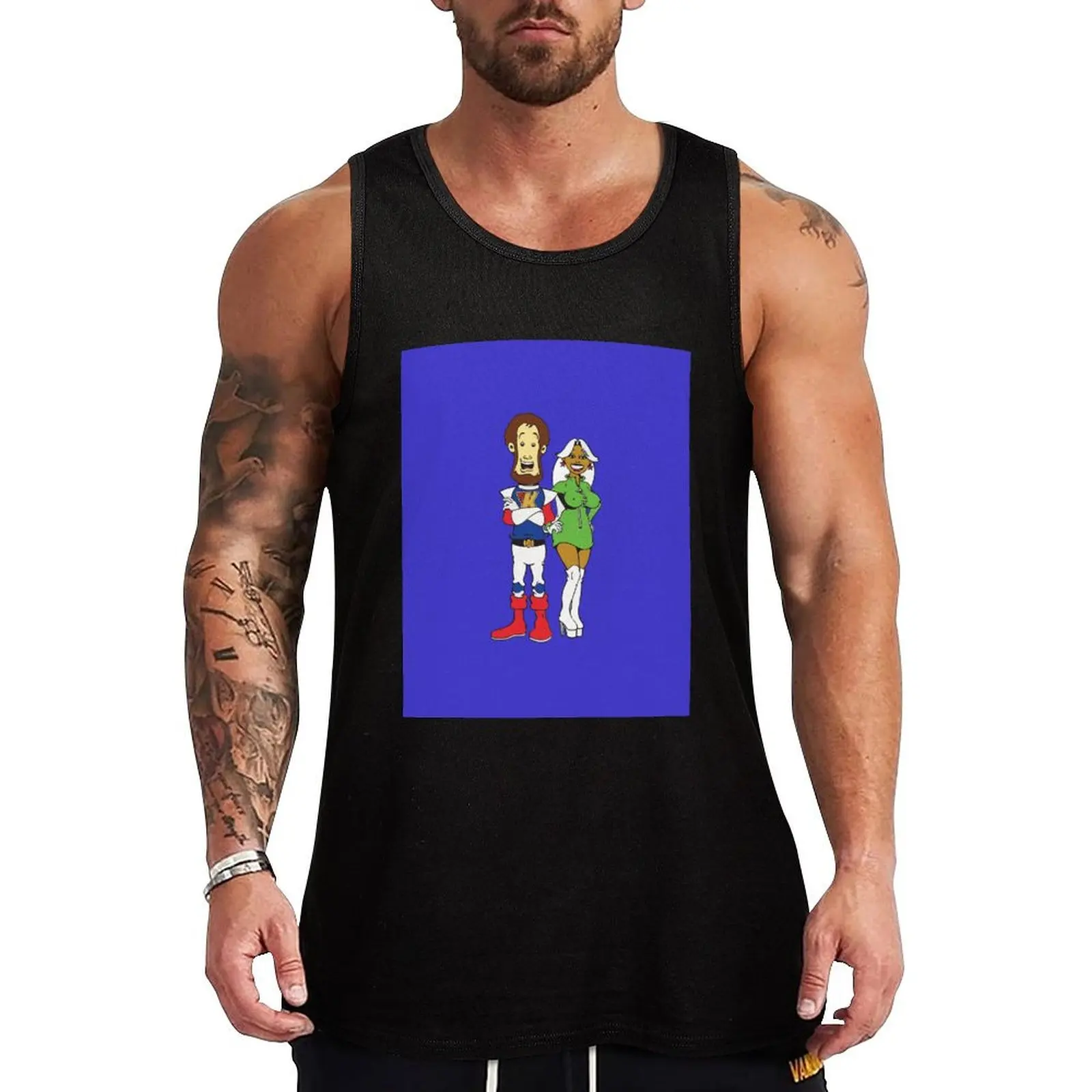 Captain Kremmen - Kenny Everett Tank Top bodybuilding man Sportswear for men running shirt underwear