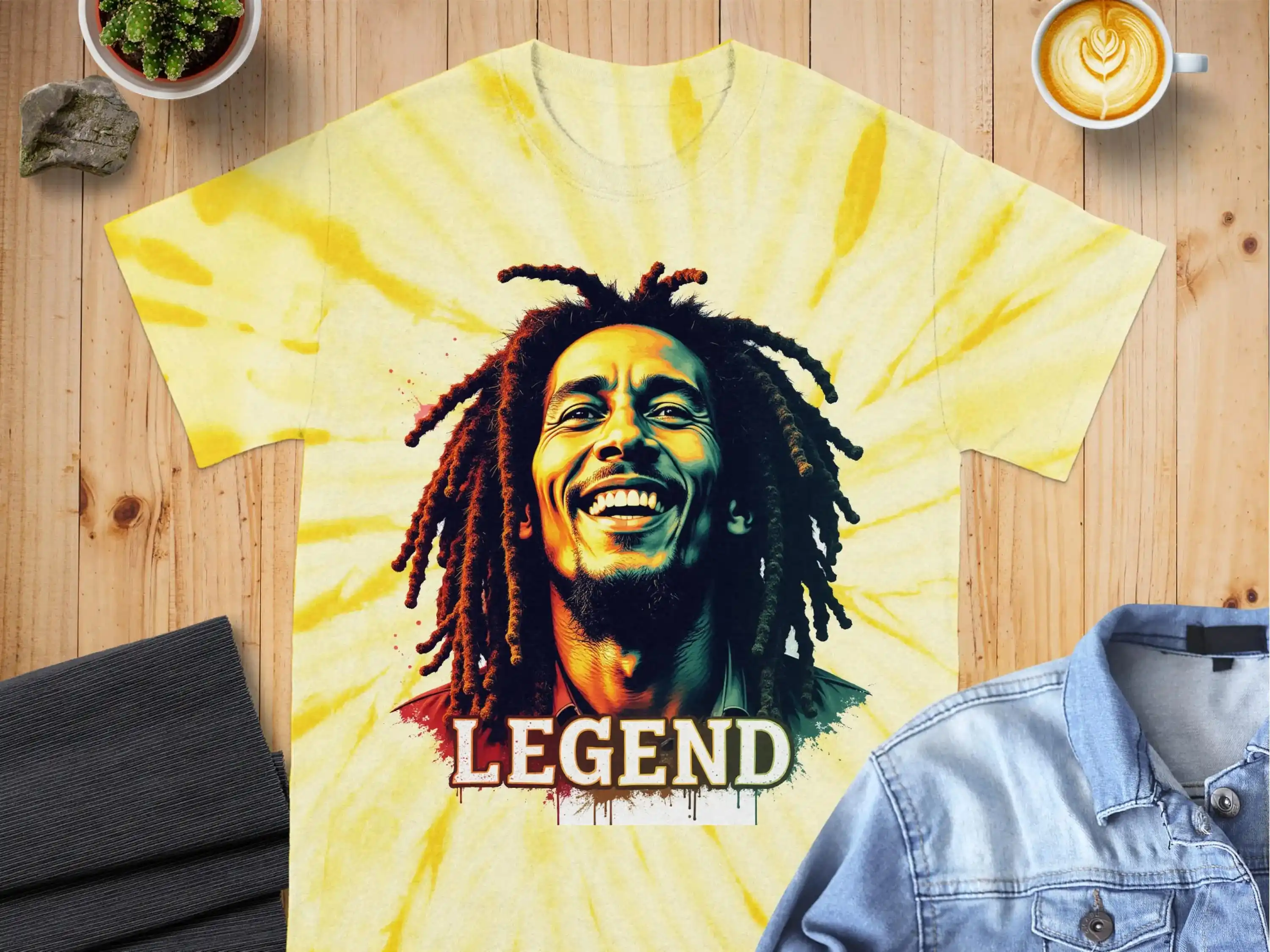 

Bob Marley T-shirt Reggae Music Tee Rasta Legend Shirt Jamaican Icon Apparel Music Lover Gift Colorful Portrait Motorcycle Shirt