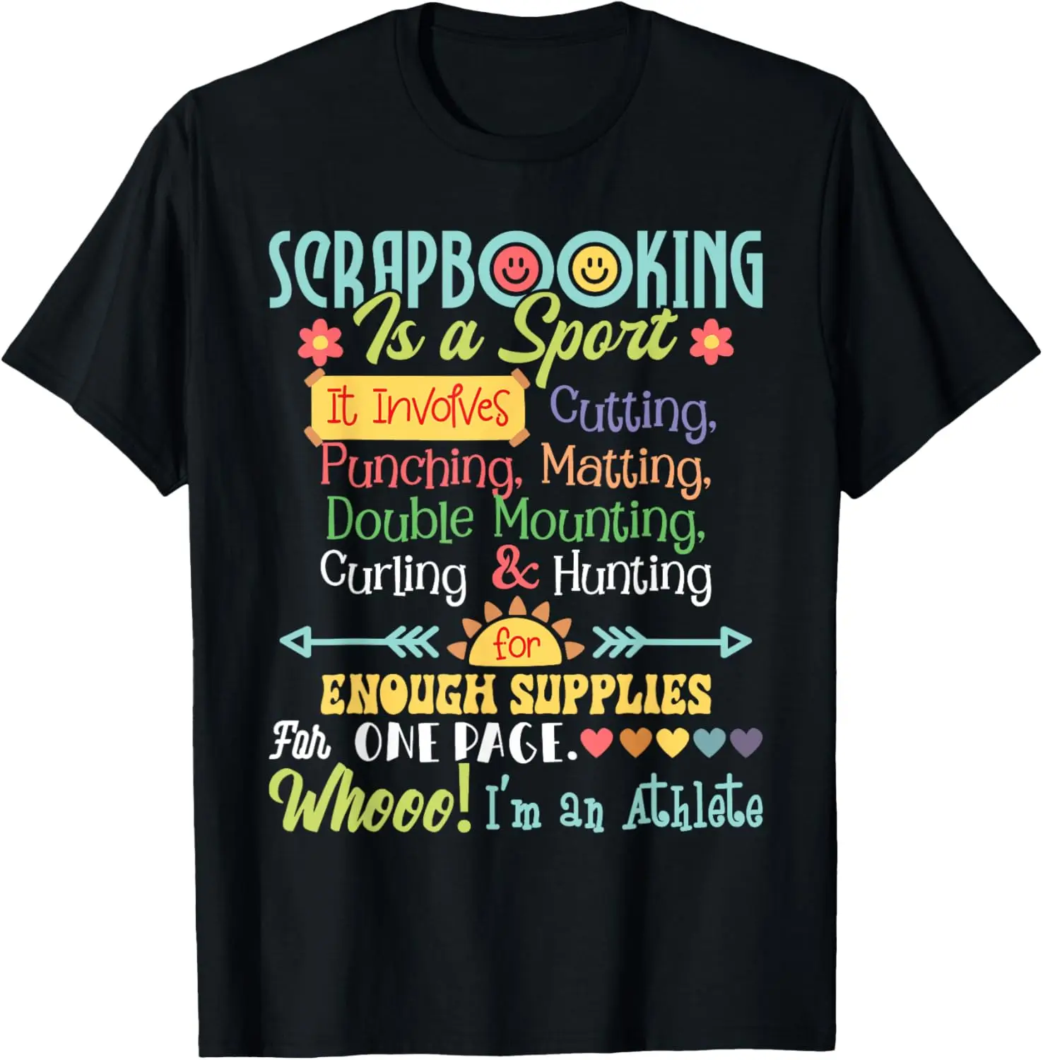 Scrapbooking Is A Sport - Scrapbooker Paper Crafting Arts T-Shirt