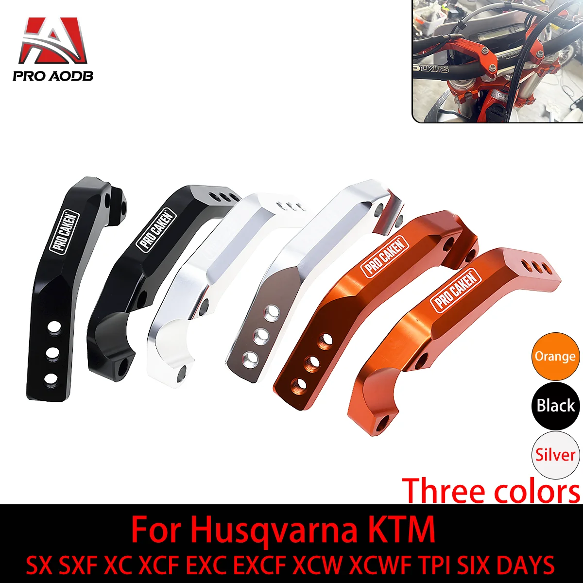 

Motorcycle CNC Handguard Support Bracket Mount 1/8"28mm Handlebar Guard Clamp For KTM Husqvarna Yamaha Kawasaki Suzuki GasGas