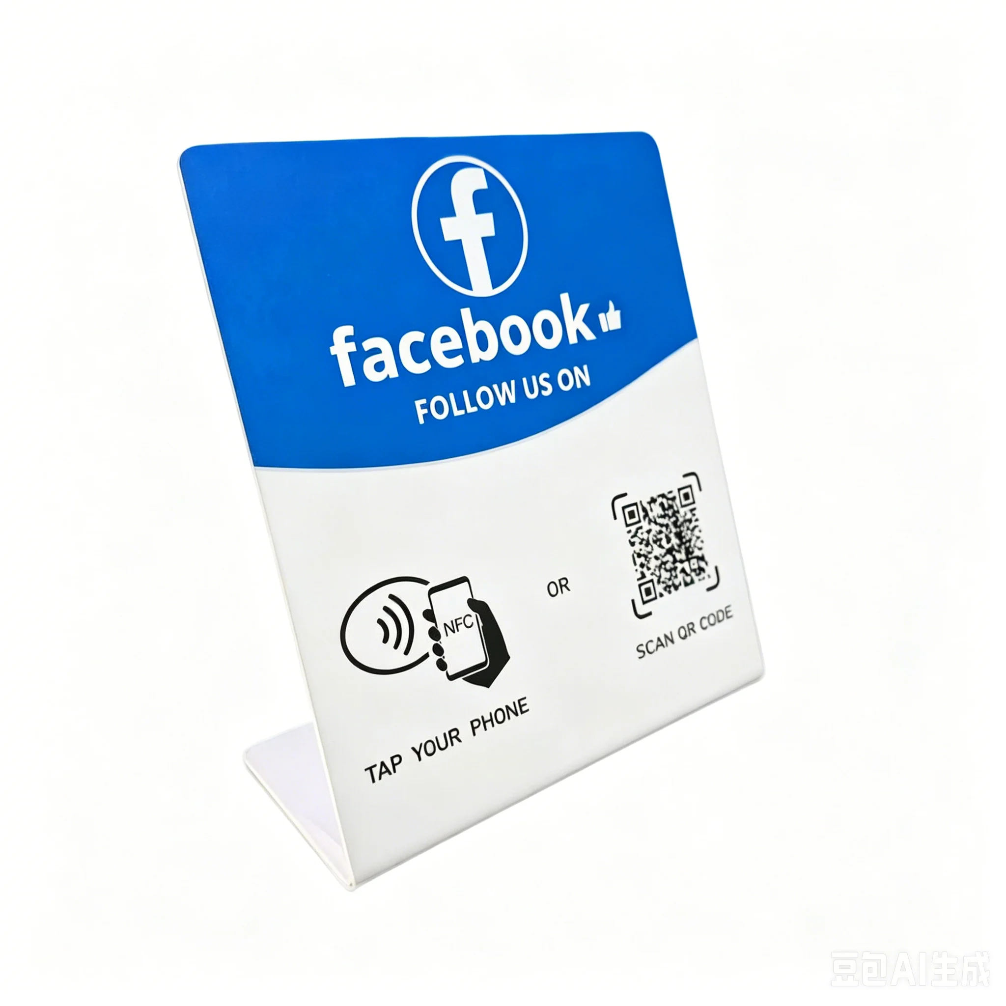 N-tag Crad voor Google Review NFC-stationtabel NFC 13,56 MHz programmeerbare beoordelingen display buigkaart staande merkbeugel