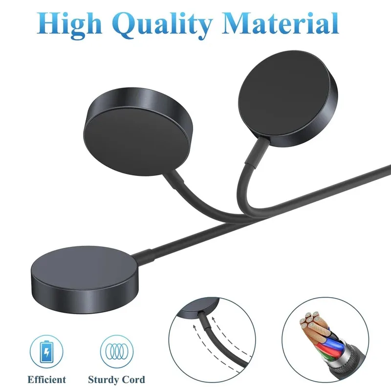 อัพเกรดเครื่องชาร์จ Type-c สำหรับซัมซุง กาแล็คซี่ วอทช์ อัลตร้า/ 7/กาแล็กซี่วอทช์ E/ 6/6 คลาสสิก/5 โปร USB C อลูมิเนียมอัลลอยด์สายชาร์จ