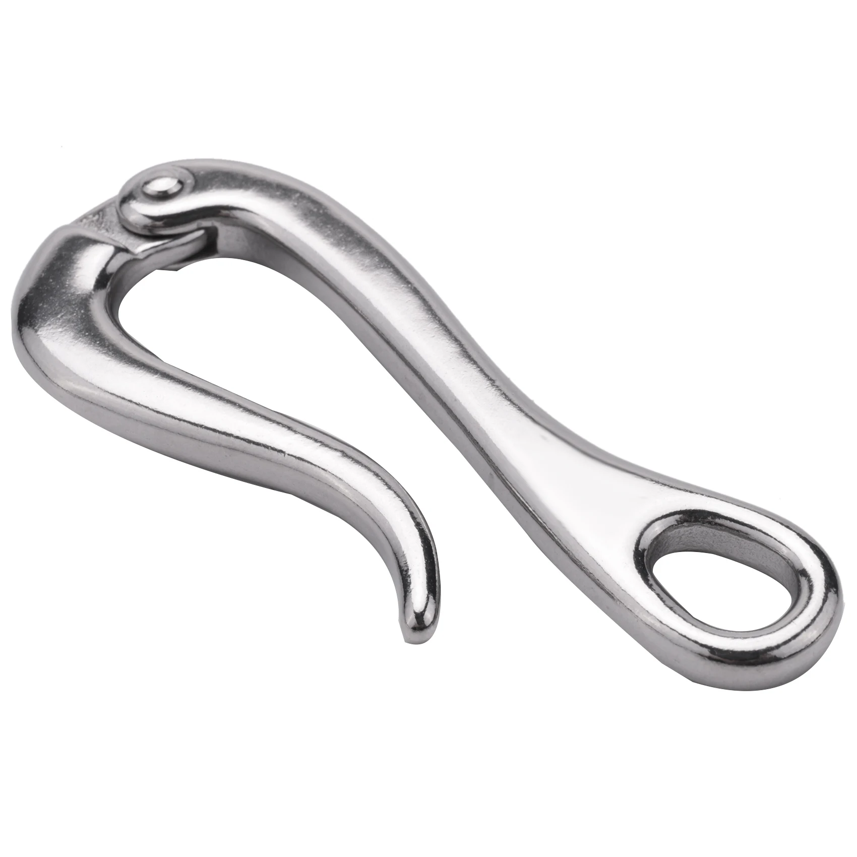 ABMW-100mm Pelican Hook & Eye with Quick Release Link Stainless Steel 316 Marine Boat Hardware