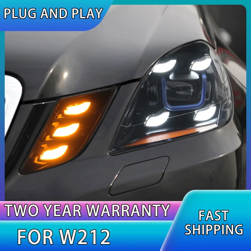 

Car Lights for W212 2009-2013 E Class E200 E300 LED Auto Headlight Assembly Upgrade Porsche Design Bicofal Lens Tool Accessories