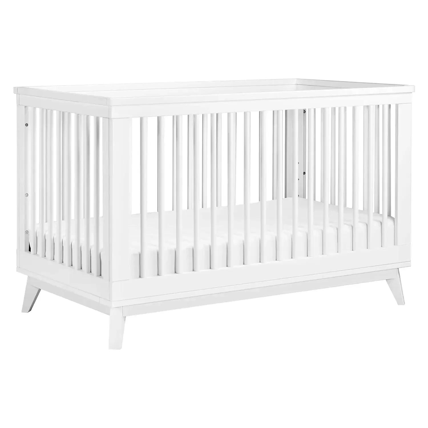 HOME.Scoot 3-in-1 Convertible Crib with Toddler Bed Conversion Kit in White, Greenguard Gold Certified